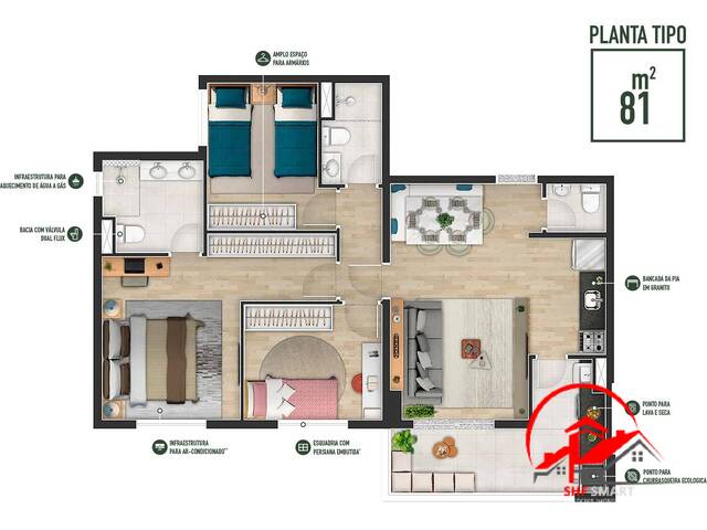#962 - Apartamento para Venda em Barueri - SP - 3